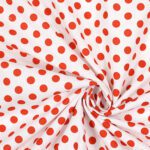 Zugluftstopper "Pünktchen" weiss/rot | Fünf vor Zehn