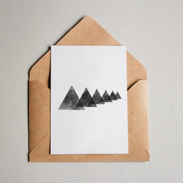 Postkarte Geometry