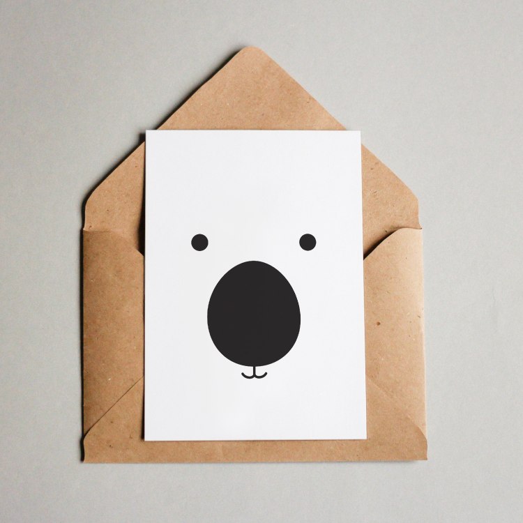 Postkarte Andi Eisbär