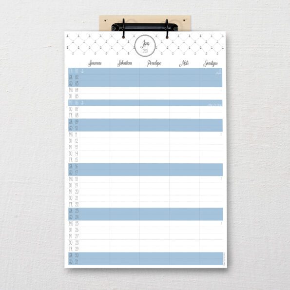 Familienkalender "Ahoi" | Fünf vor Zehn