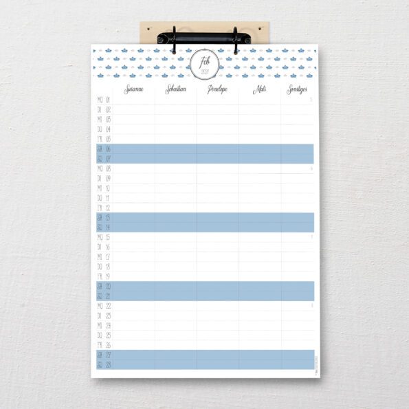 Familienkalender "Ahoi" | Fünf vor Zehn