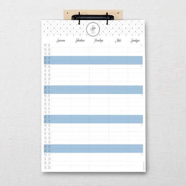 Familienkalender "Ahoi" | Fünf vor Zehn