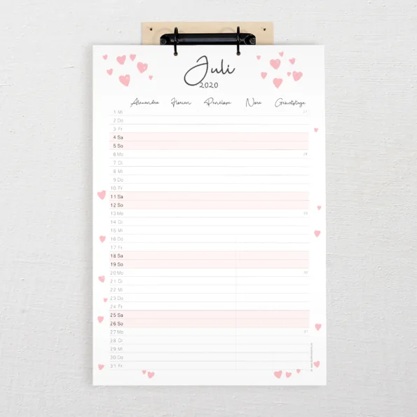 Familienkalender DIN-A3 Flux Version 2025