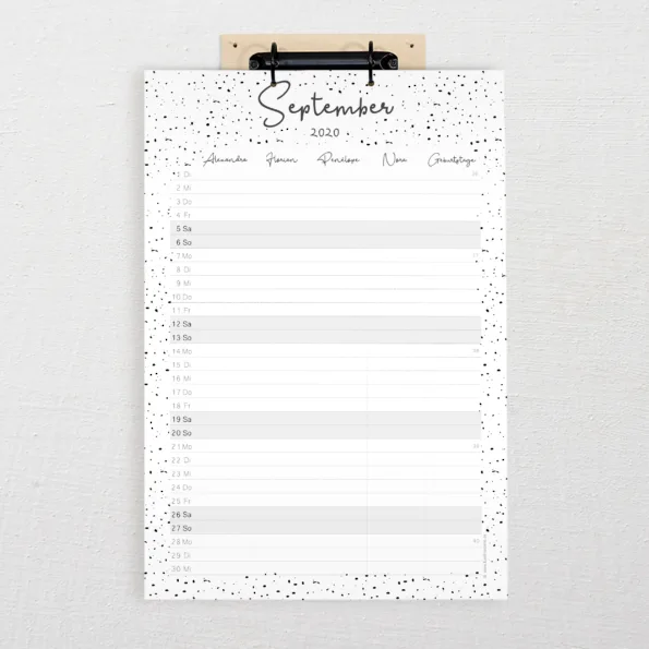 Familienkalender DIN-A3 Flux Version 2025