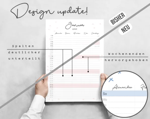 Familienkalender Flux Version 2025