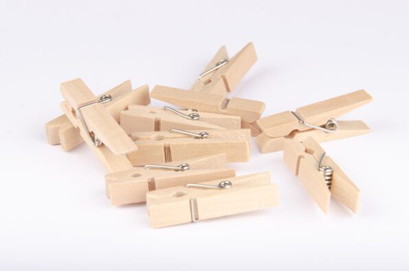 Holz-Klammern 35mm (10 Stück) – Bild 4