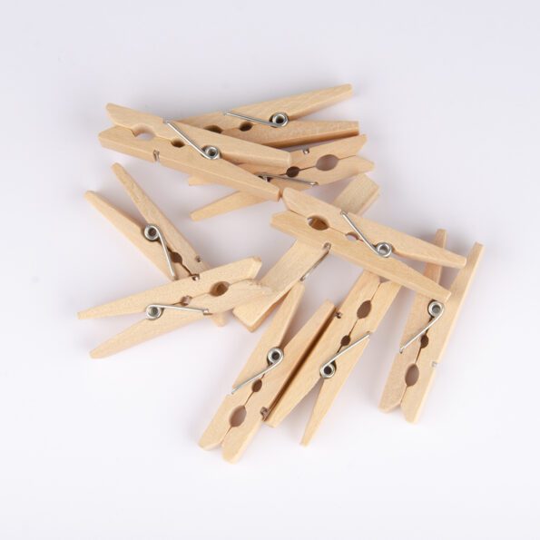 Holz-Klammern 45mm (10 Stück) – Bild 1