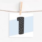 Lettercard "1"