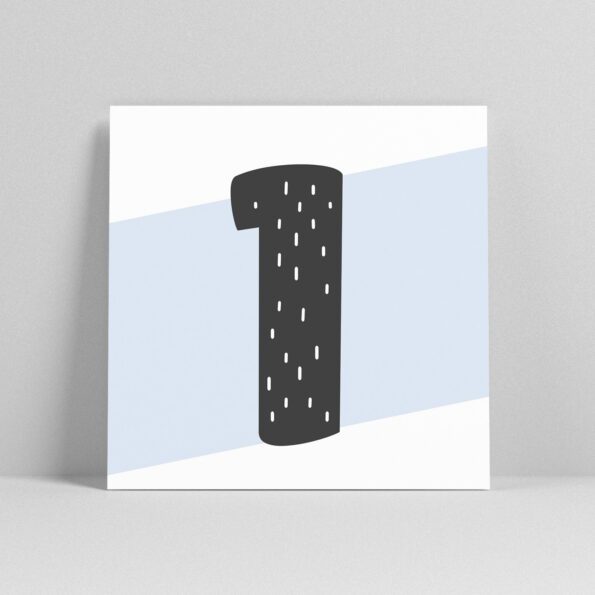 Lettercard "1" – Bild 2