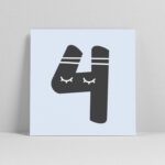 Lettercard "4" – Bild 2