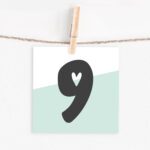 Lettercard "9"