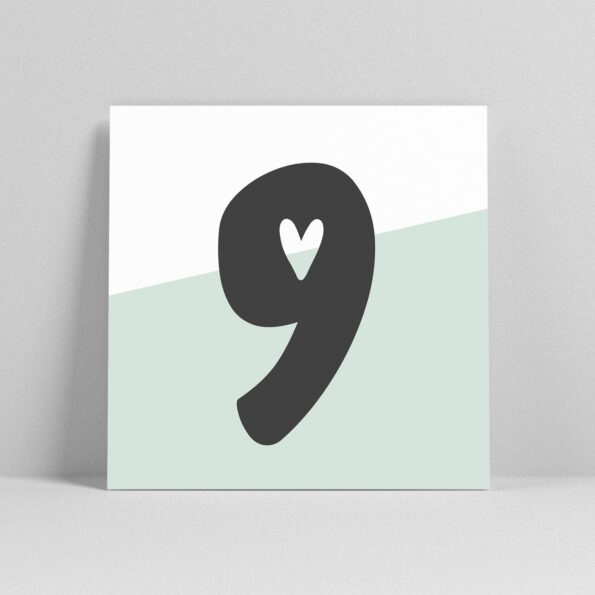 Lettercard "9" – Bild 2