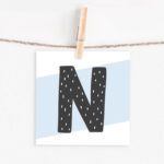 Lettercard "N"