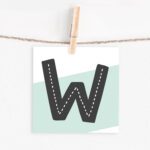 Lettercard "W"