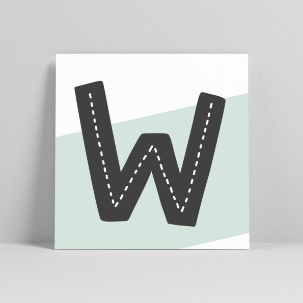 Lettercard "W" – Bild 2