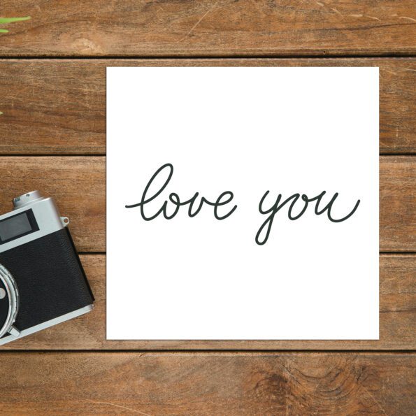 Little Note "Love you" – Bild 2