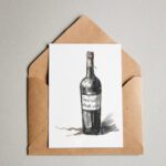 Designkarte Kollektion 2023 Save water drink wine