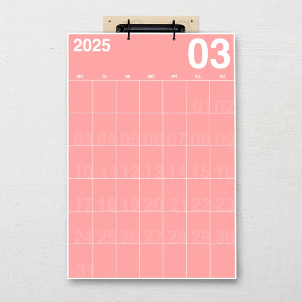DIN-A3 Kalender Pantone