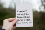 Postkarte - 4 out of 5 men - Happy Birthday