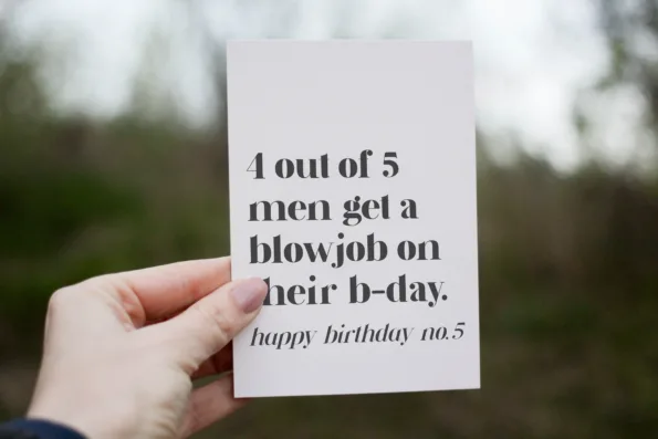 Postkarte - 4 out of 5 men - Happy Birthday