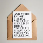 Postkarte - At the end of the day...