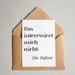 Postkarte - Das interessiert mich nicht die Bohne