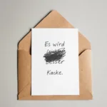 Postkarte - Es wird kacke.