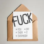 Postkarte - FUCK OFF