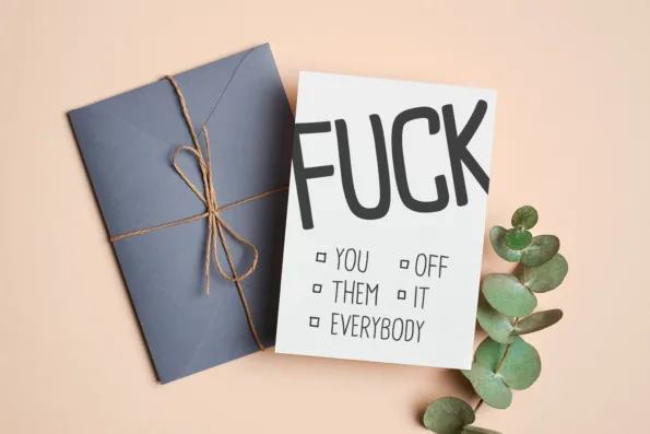 Postkarte - FUCK OFF