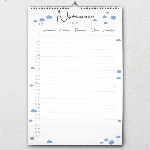 DIN-A2 Familienkalender