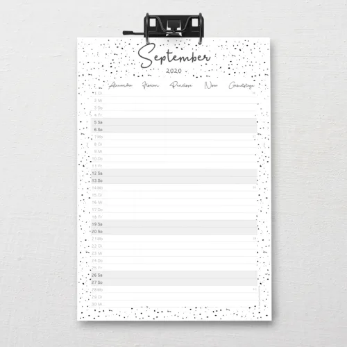 DIN-A3 Familienkalender SnapLine "Flux"