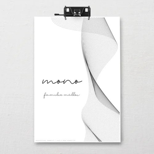 DIN-A3 SnapLine Familienkalender "mono"
