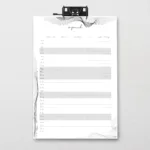 DIN-A3 SnapLine Familienkalender "mono"