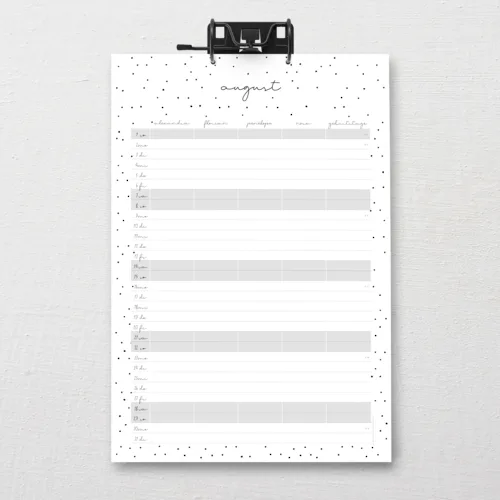 DIN-A3 SnapLine Familienkalender "mono"