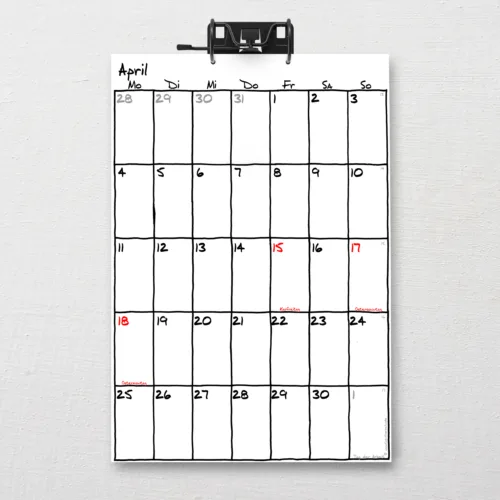 SnapLine Kalender DIN-A3 "Sketch" [1zu1]